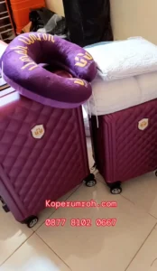 Koper fiber umroh custom logo travel