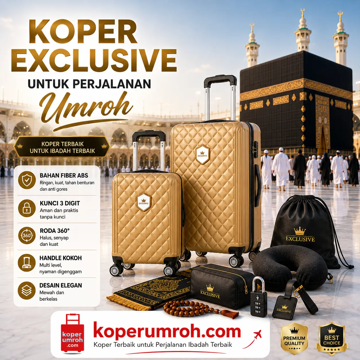 Vendor koper umroh custom logo
